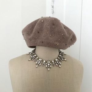 ZARA Jeweled Beret